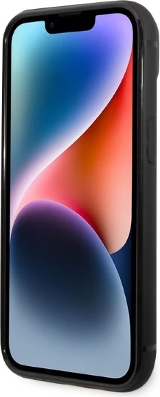 Ovitek za telefon z logotipom Signature in žepkom za kartice, Karl Lagerfeld, za iPhone 14 Plus, črn