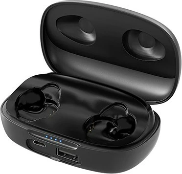 Brezžične in-ear slušalke z mikrofonom, črne, z ohirom za polnjenje Natec Soho TWS