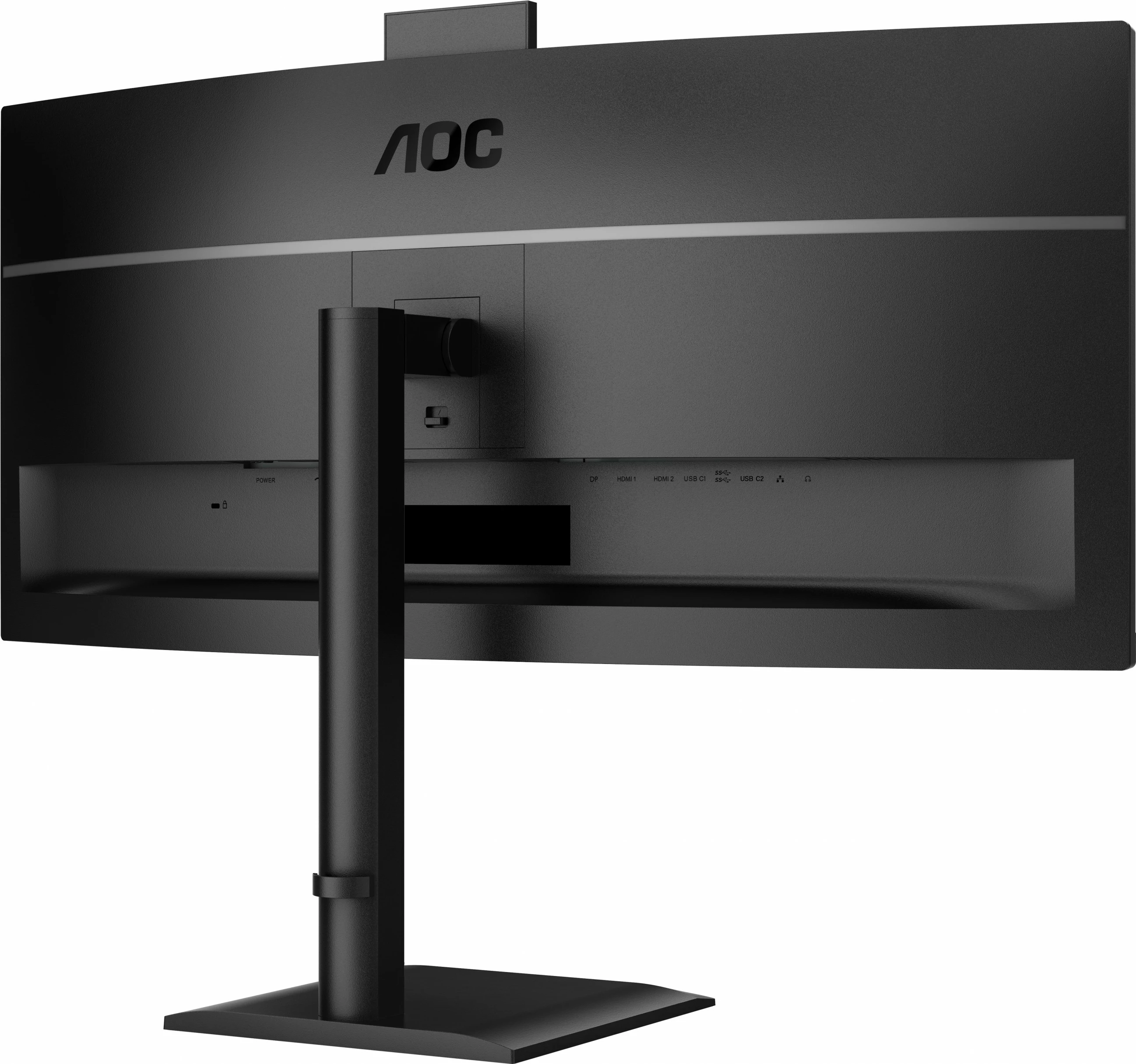 34-palčni ukrivljen WQHD monitor AOC CU34E4CV, 120 Hz, USB-C, črn