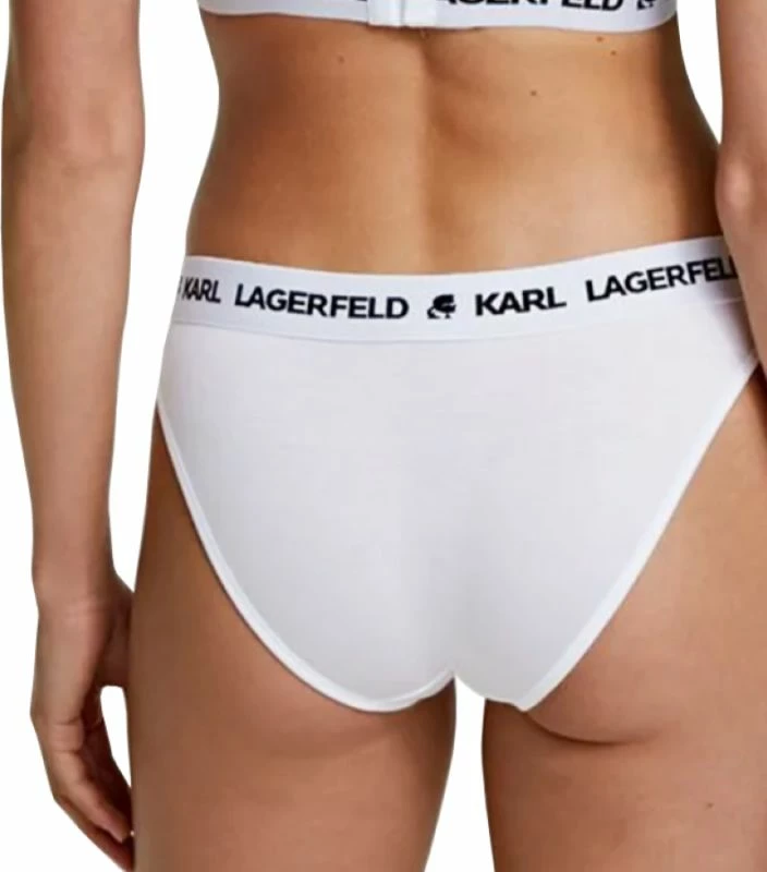 Spodnje hlačke za ženske Karl Lagerfeld, bele