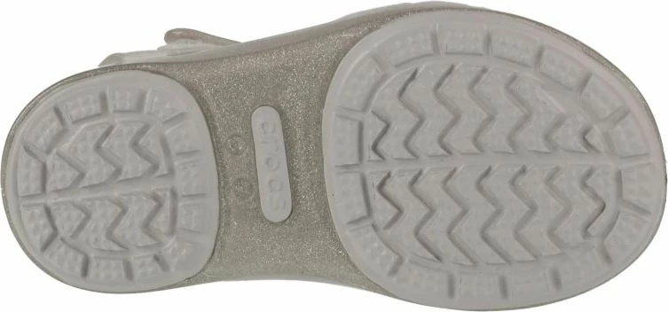 Sandali za otroke Crocs Isabella Jr, sivo/srebrni