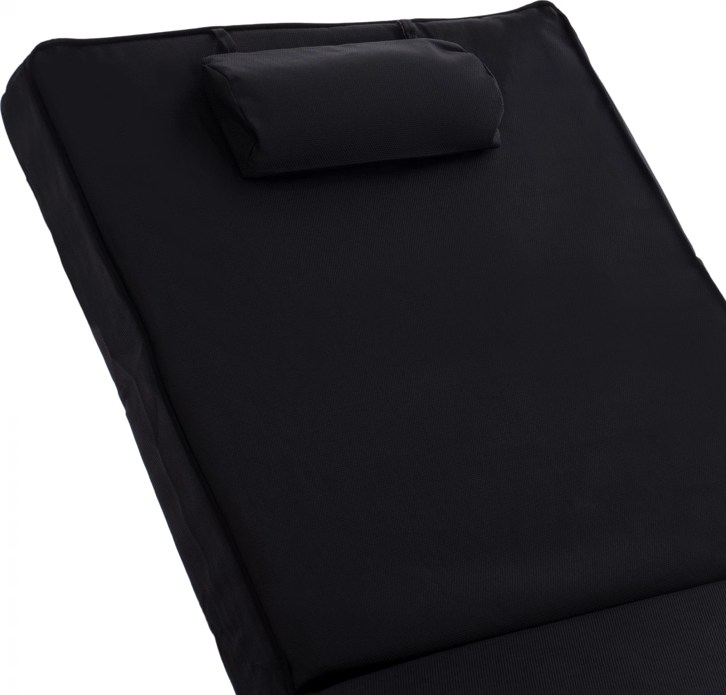 Blazina za ležalnik iz textilena 600gr/m2 2x1 črna FH11237.05T 194x70x11 cm