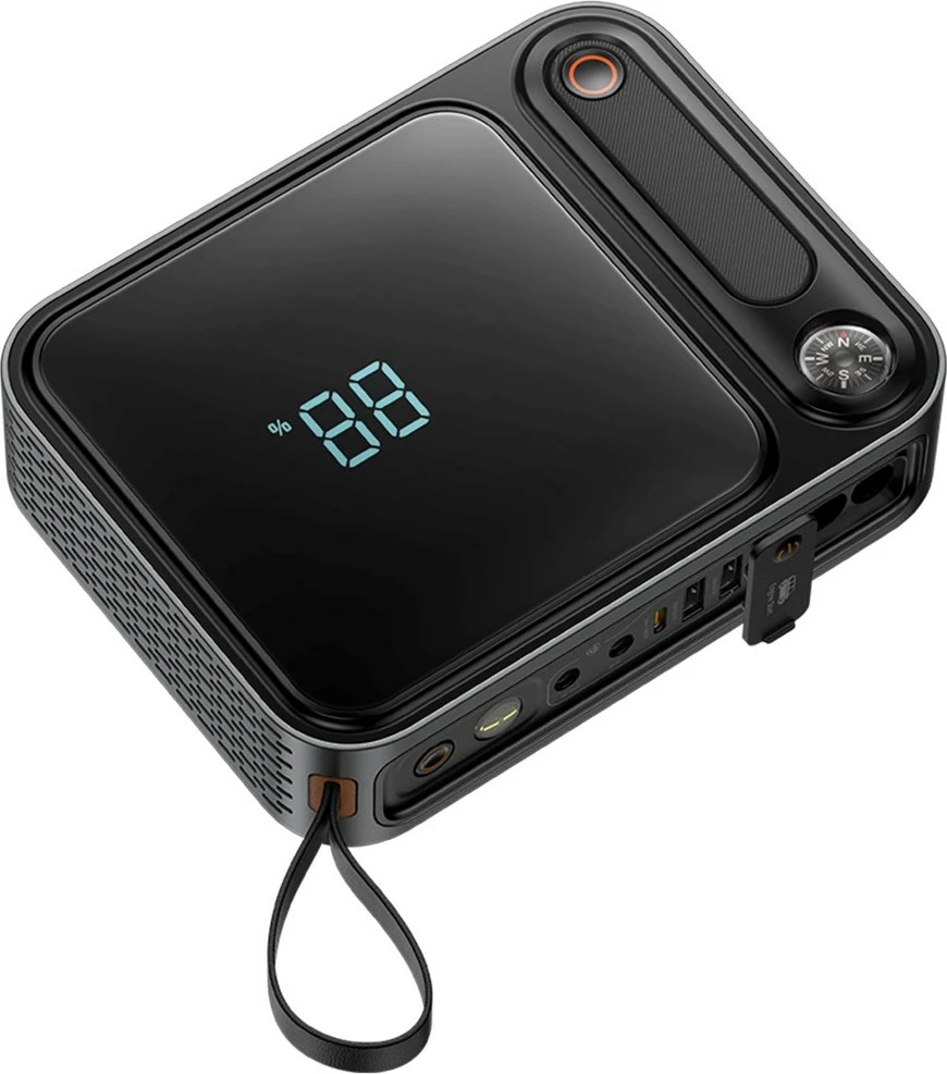 Power bank in startni zaganjalnik za avtomobile Baseus Super Energy Ultra, 26800 mAh, 3000A, črn
