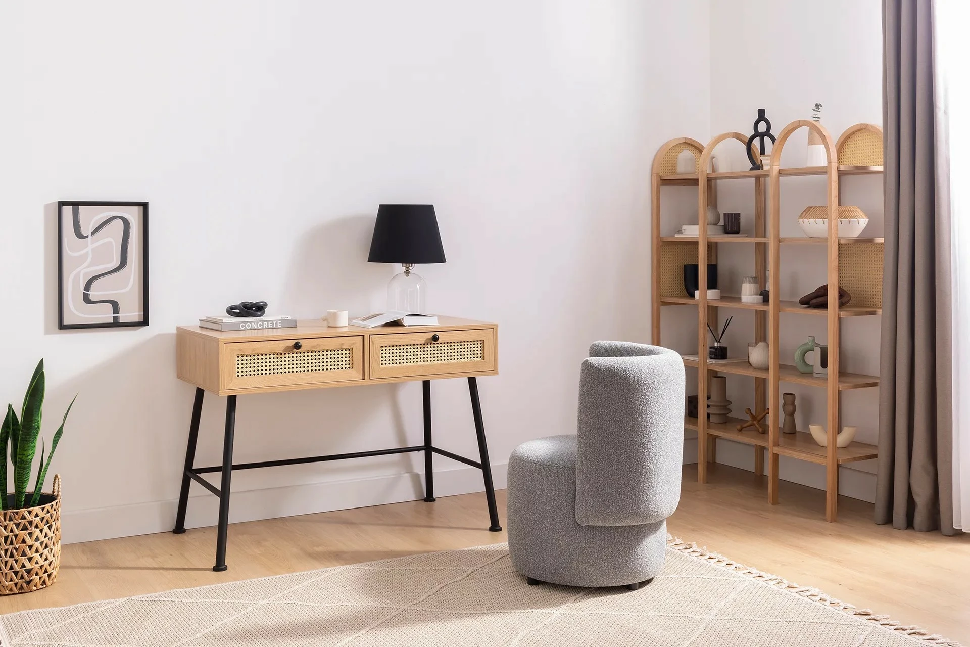 Delovna miza Skye Decor Nala 107, naravna