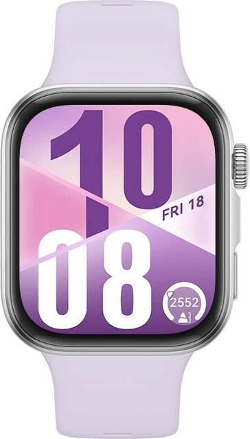 Pameten športno-sveten zaslon, Huawei Watch Fit 4 Seiya-B19F, 400 mAh, AMOLED, 1,82", NFC, GPS, vijoličen pašček