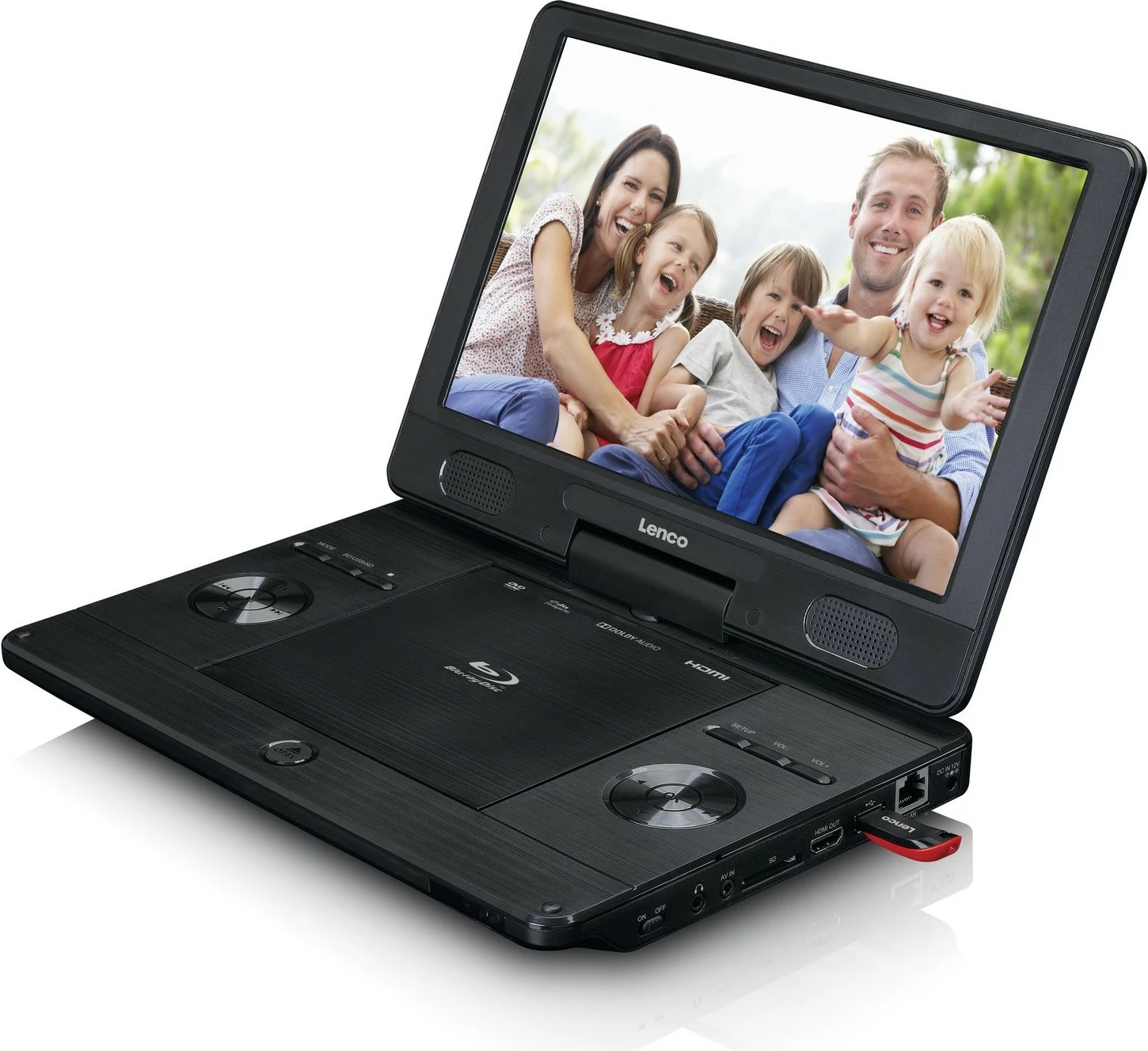 Prenosni DVD/Bluray predvajalnik Lenco BRP-1150BK 11,5-palčni, črn