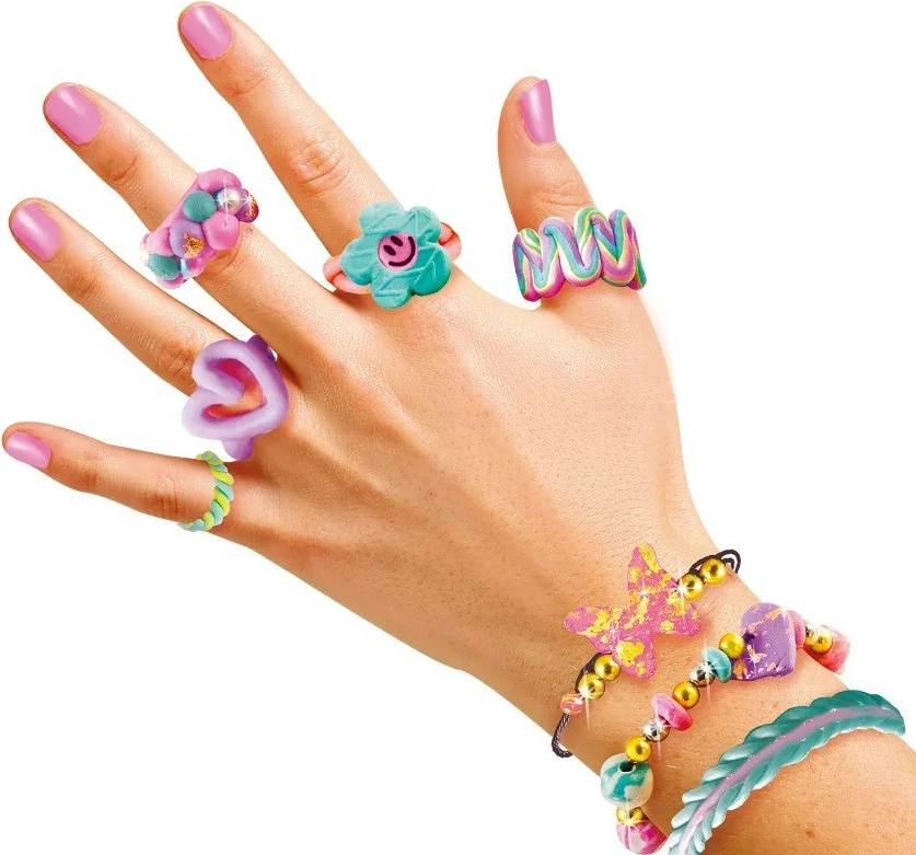 Dodatni ustvarjalni komplet za izdelavo nakita, Epee Project Glam Bizu Workshop EP60470, več kot 10 projektov, več kot 100 okraskov, večbarven