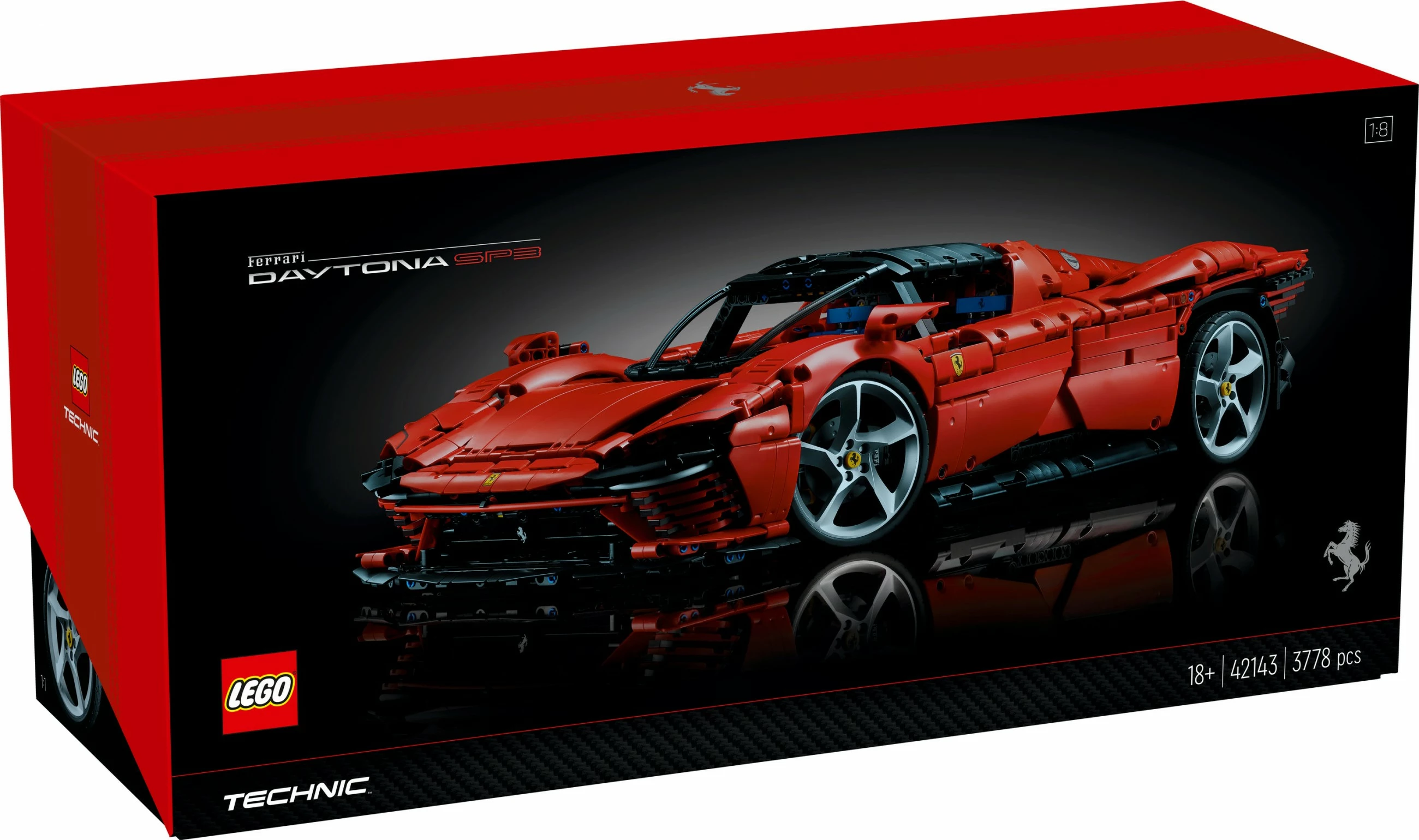 Set za sestavljanje LEGO Technic Ferrari Daytona SP3, 3778 kosov, plastika, 6,99 kg