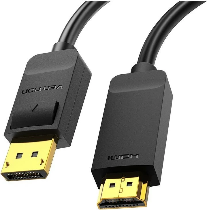 Kabel Vention DisplayPort 1.2 - HDMI 1.4, 4K 30Hz, 2 m, črn