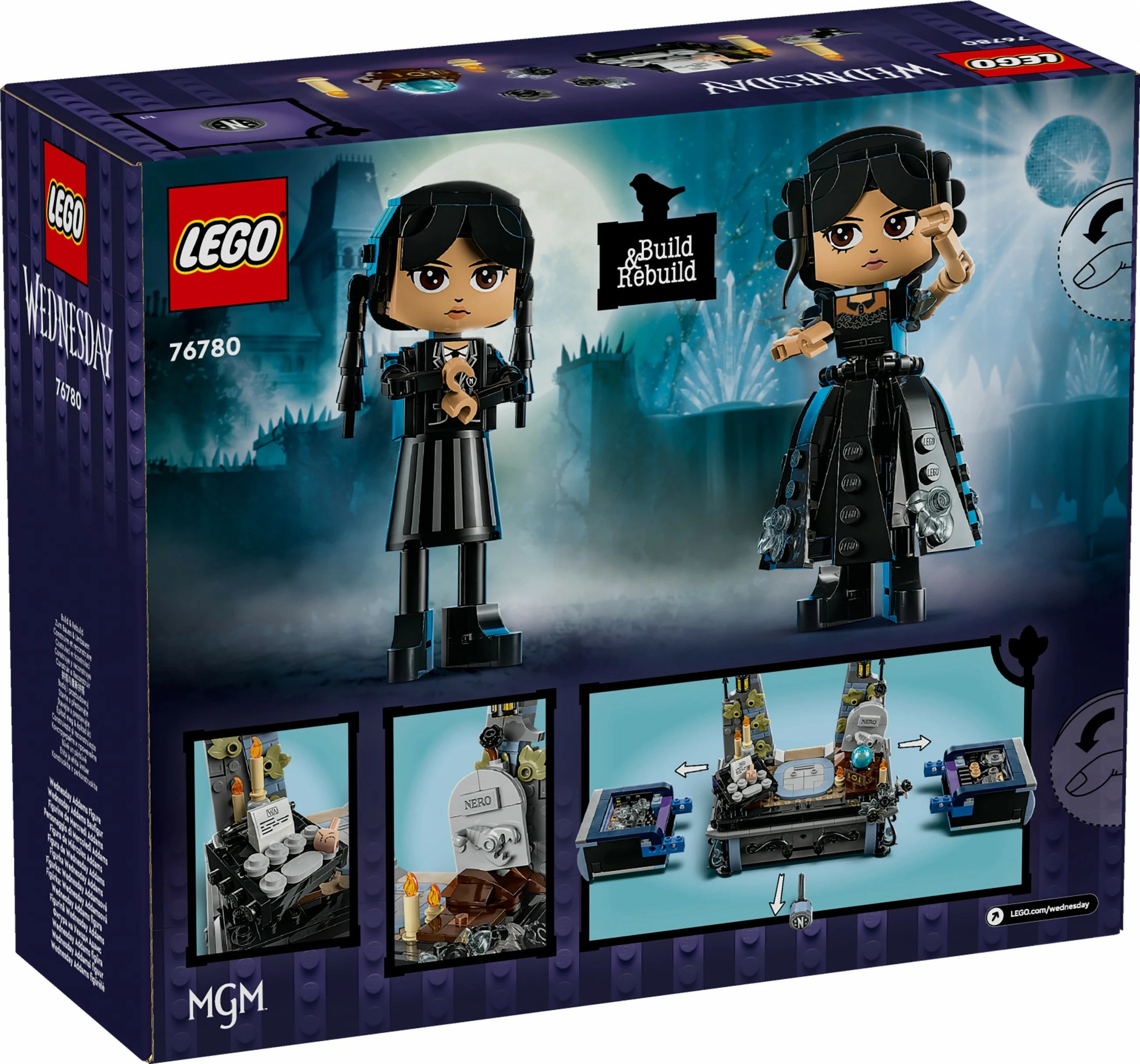 Set za sestavljanje Wednesday LEGO 76780, figurica Wednesday Addams, večbarven
