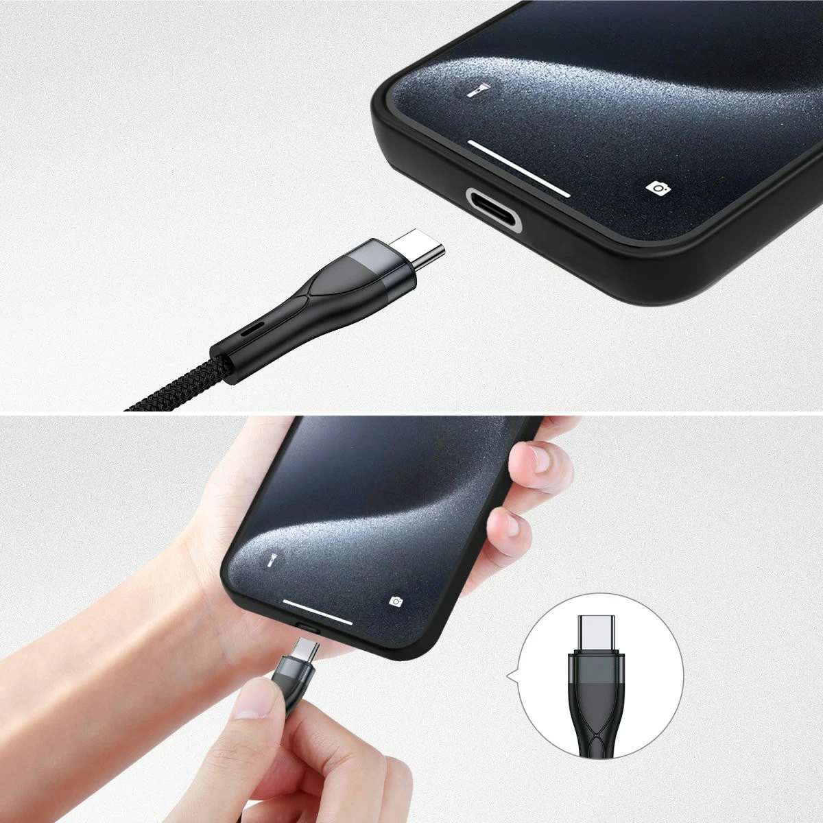 Večnamenski kabel za polnjenje 4smarts 541023, 1,2 m, USB A/USB C, USB C/Micro USB-A/Lightning, črn