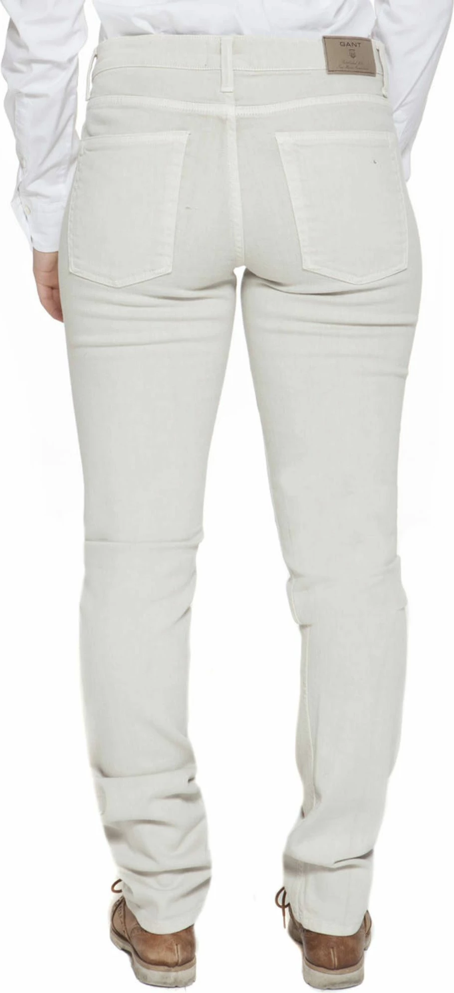 Hlače za ženske GANT, bež