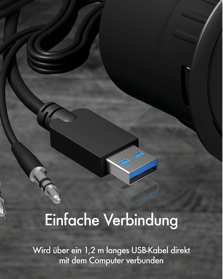 USB hub, 4 porta USB 3.0, audio in/out, plastika, črn - ICY BOX IB-HUB1403A