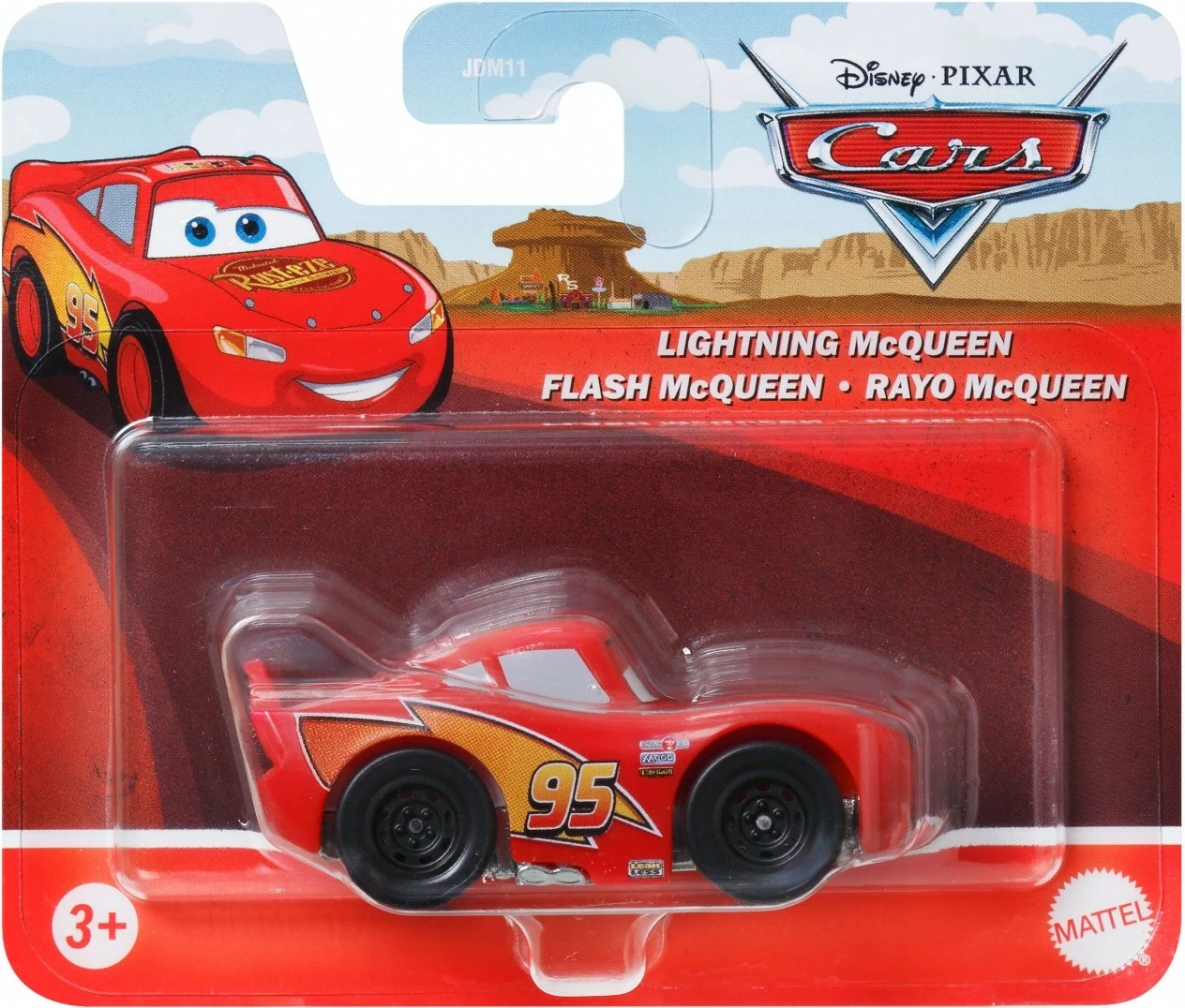 Set kovinskih avtomobilčkov Disney Pixar Cars, Mattel JDM11, 1:55, gibljiva kolesa, display 24 kosov, mešanica