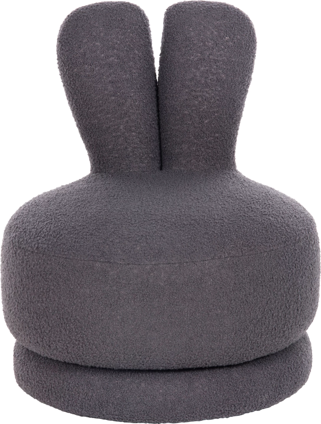 Vrtljiv stol s hrbtnim naslonom FRIVO FH9774.01 siva tkanina TEDDY 51x51x61Hcm