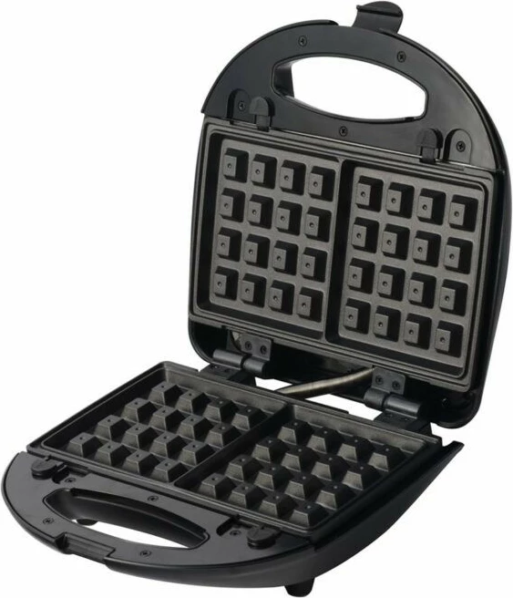 Toster 3-v-1 s ploščami za sendviče, vaflje in žar, 750 W, črn/nerjaveče jeklo Blaupunkt SMS611