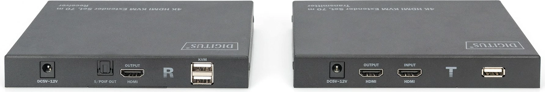 HDMI KVM podaljšek Digitus DS-55513, 4K/60Hz, 70 m, črn