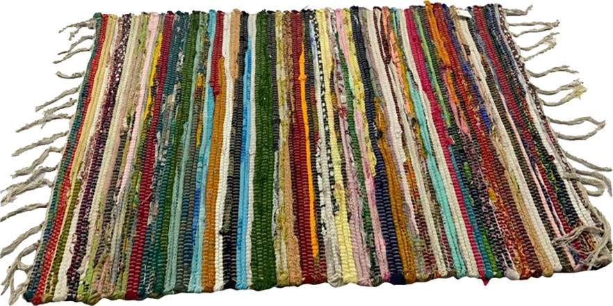 Večbarvna preproga, bombaž-poliester, 60x90 cm, Remy