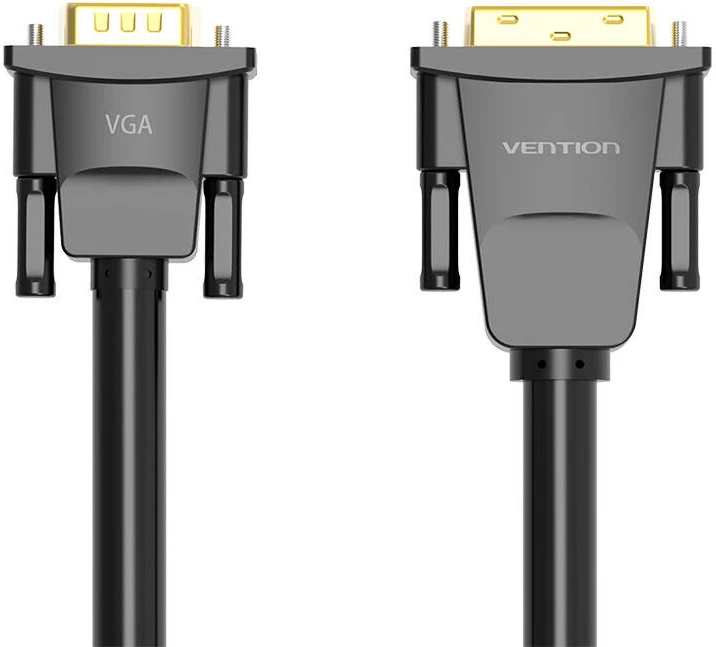 Kabel DVI (24+1) v VGA Vention EABBG, 1,5 m, 1080p, črn