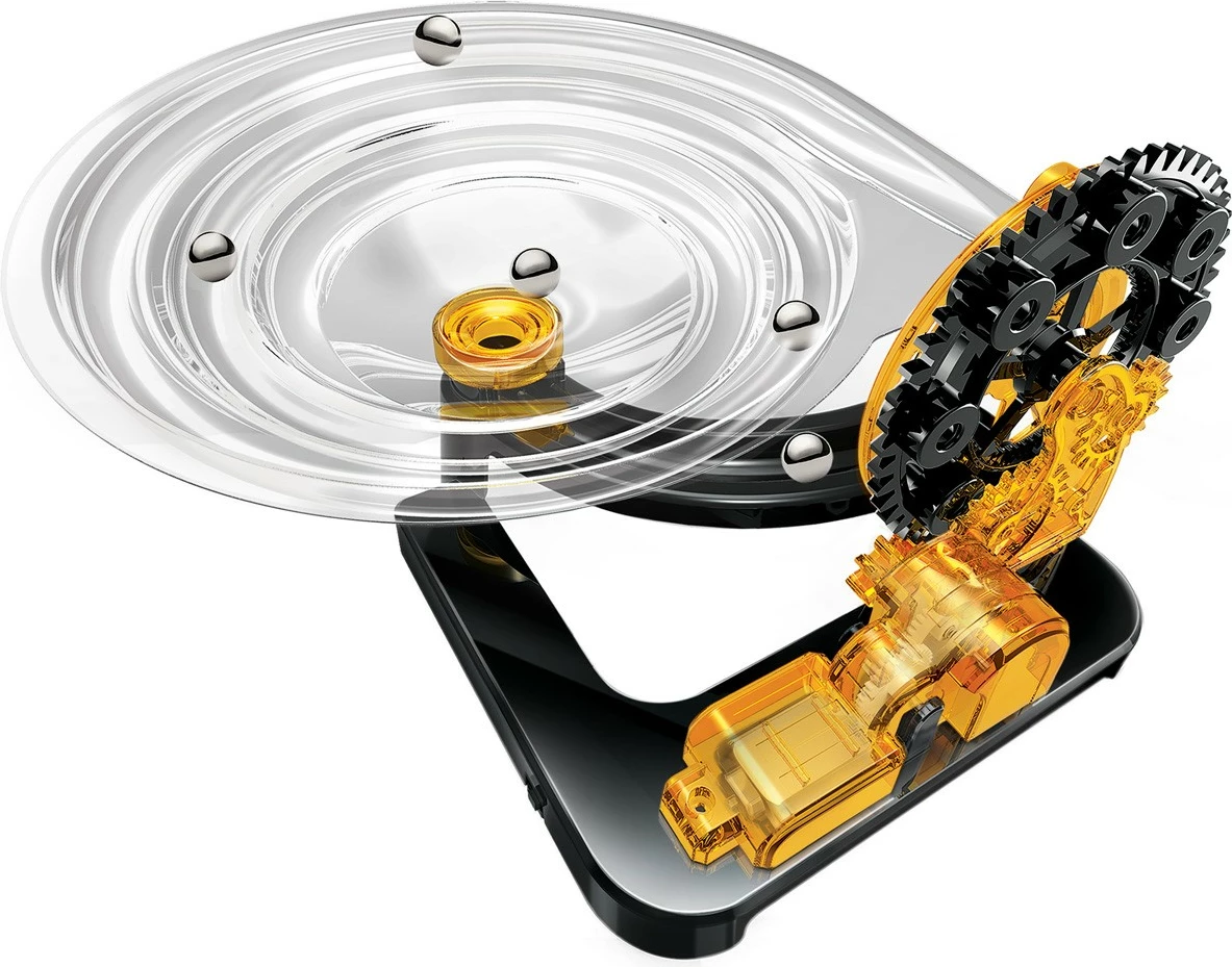 Električni gradbeni set proge za krogle, 4M KidzLabs 00-03456, električni motor, plastika, deluje na baterije AAA, 5+