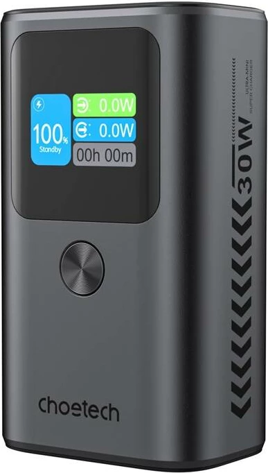 Powerbank, 10.000 mAh, 30W, siva - Choetech B701