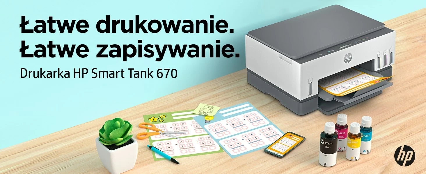 Večnamenski tiskalnik HP Smart Tank 670, All-in-One, Wi-Fi, barven