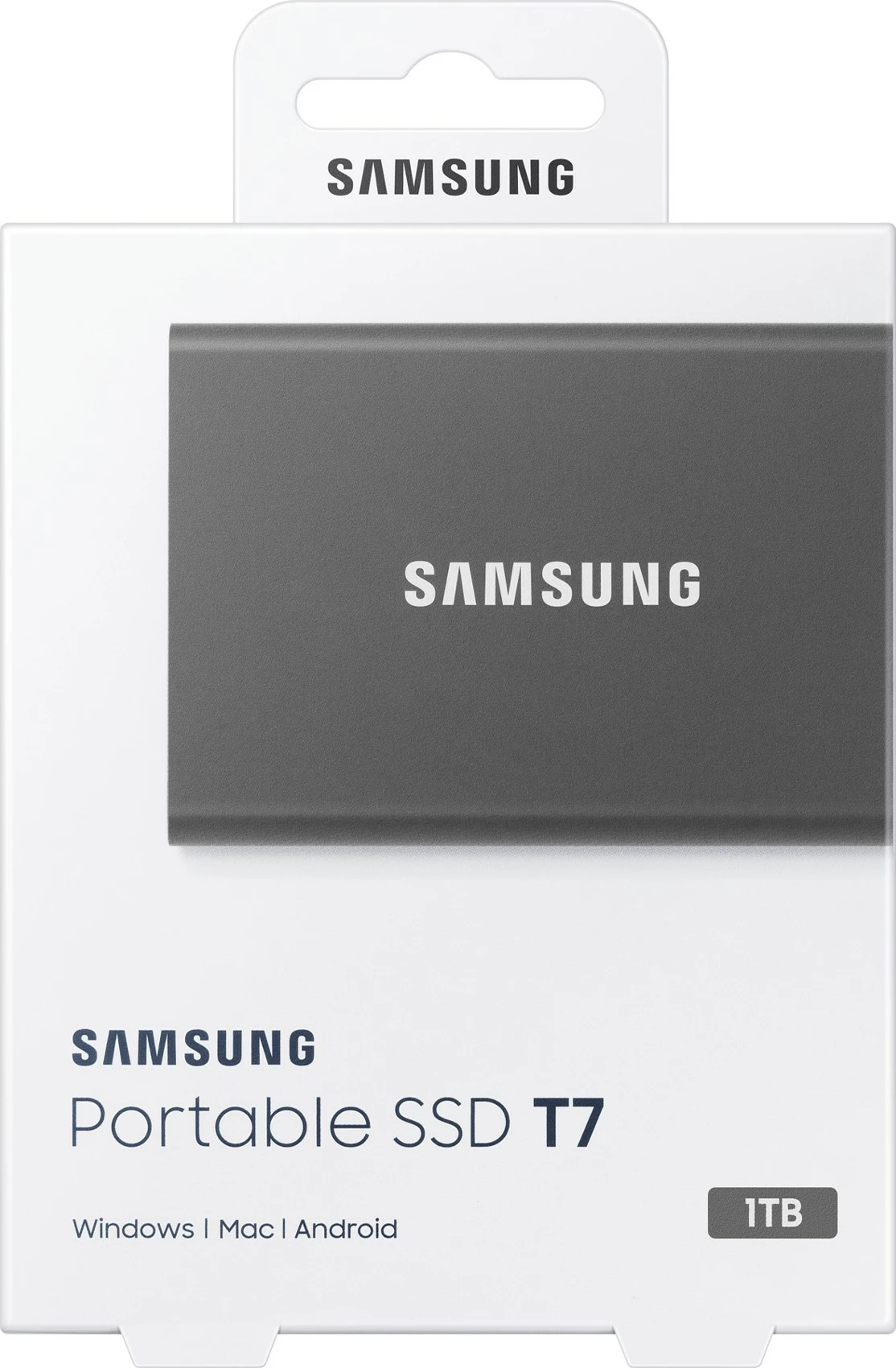 Prenosni SSD 1 TB, USB Type-C, USB 3.2 Gen 2, siv Samsung T7