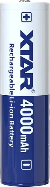 Polnilna baterija 18650 XTAR, 4000 mAh, 3,6 V, Li-Ion, 1 kos