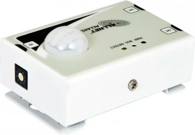 Senzor gibanja ALLNET ALL4452, PIR, z napajalnim kablom, 8 m, bel, 92°, kovina