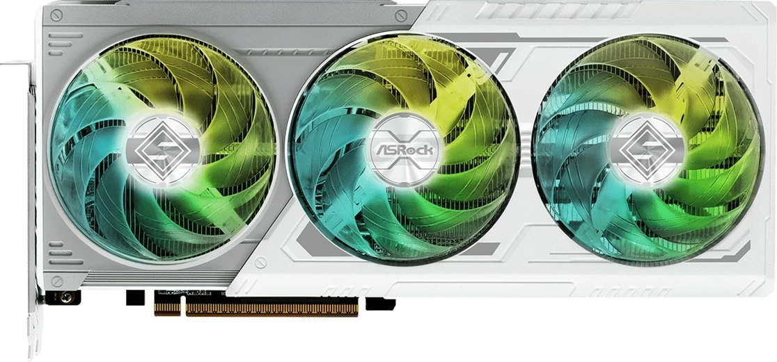 Grafična kartica ASRock Steel Legend Radeon RX 9070 OC, 16 GB, GDDR6, siva, bela