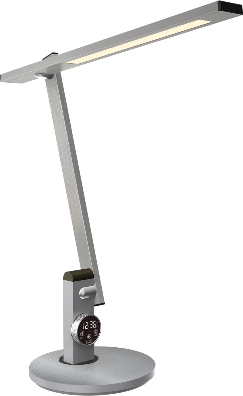 Profesionalna namizna svetilka LED BLAIN PRO FH4445.08 v brušeni srebrni barvi Φ19x49,9Hcm