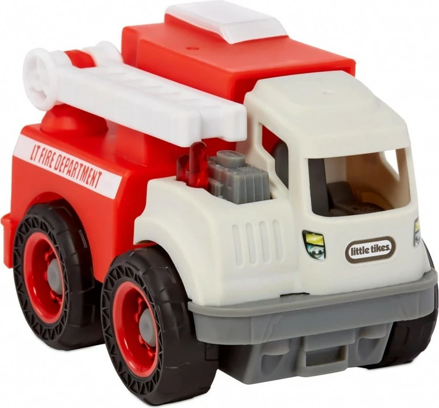 Igrača gasilski tovornjak Little Tikes Dirt Digger Minis, plastika, rdeč/bel/siv
