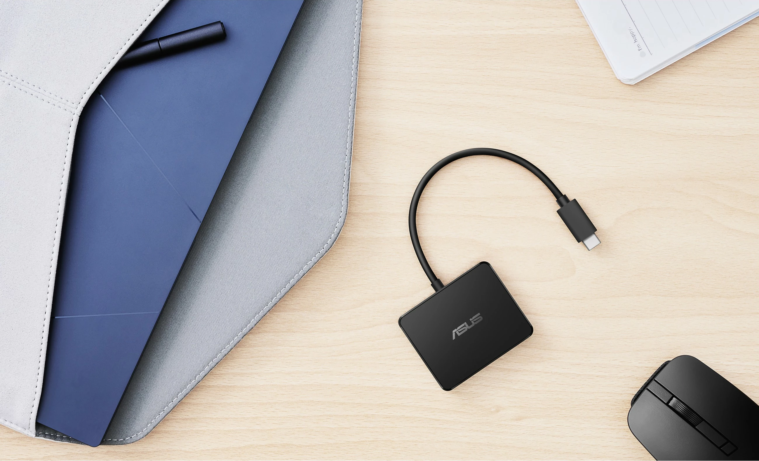 Mini dock USB-C ASUS, 10 Gbit/s, 4K Ultra HD, 100 W, črn