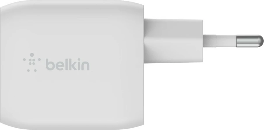 Hitri polnilec, Belkin WCH011vfWH, 45 W, 2x USB Type-C, bel