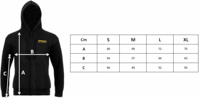 Duks z kapuco Masters, črn