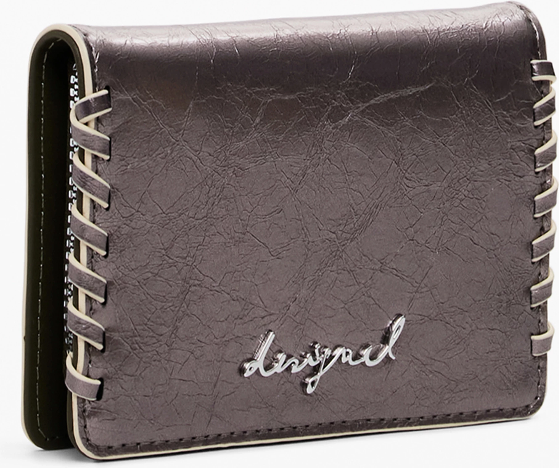 Denarnica za ženske DESIGUAL GRETA TINY ZIP CAPSULE, bronasta