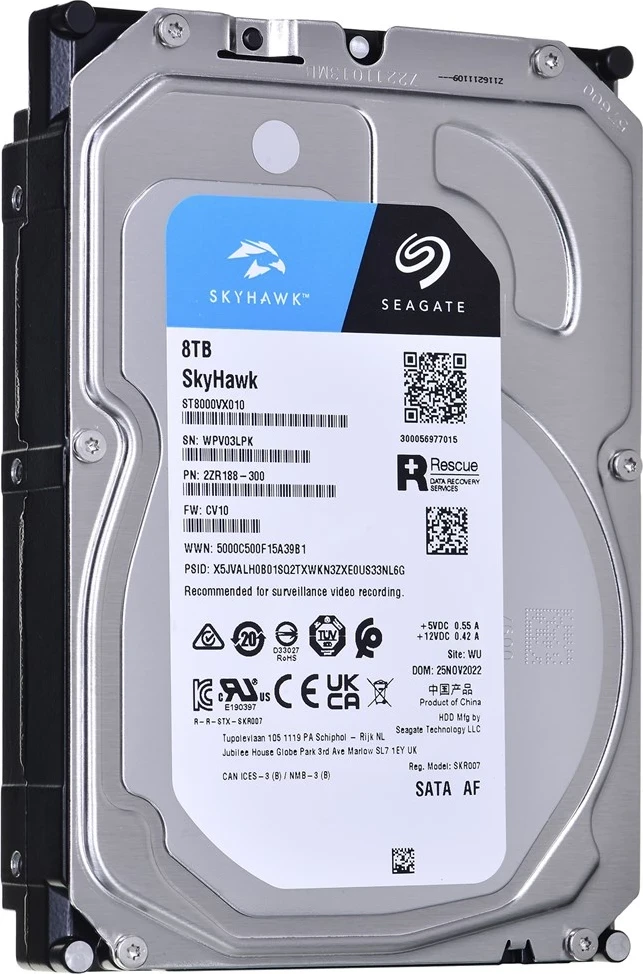 Trdi disk 3,5" Seagate SkyHawk 8000 GB Serial ATA III