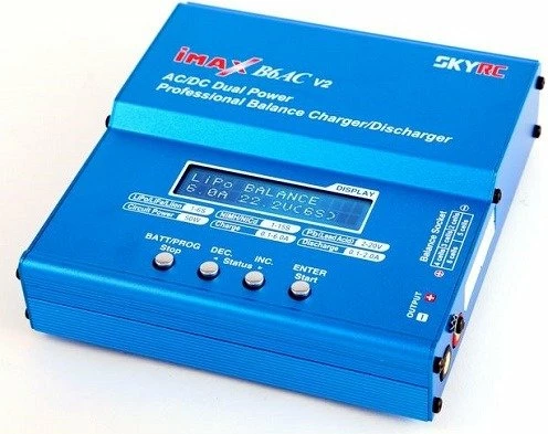 Polnilec SkyRC iMax B6AC V2, 50 W, 6 A, moder