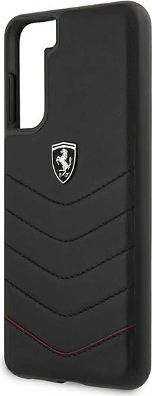 Ovitek Ferrari Off Track Quilted za Samsung Galaxy S21+, črn