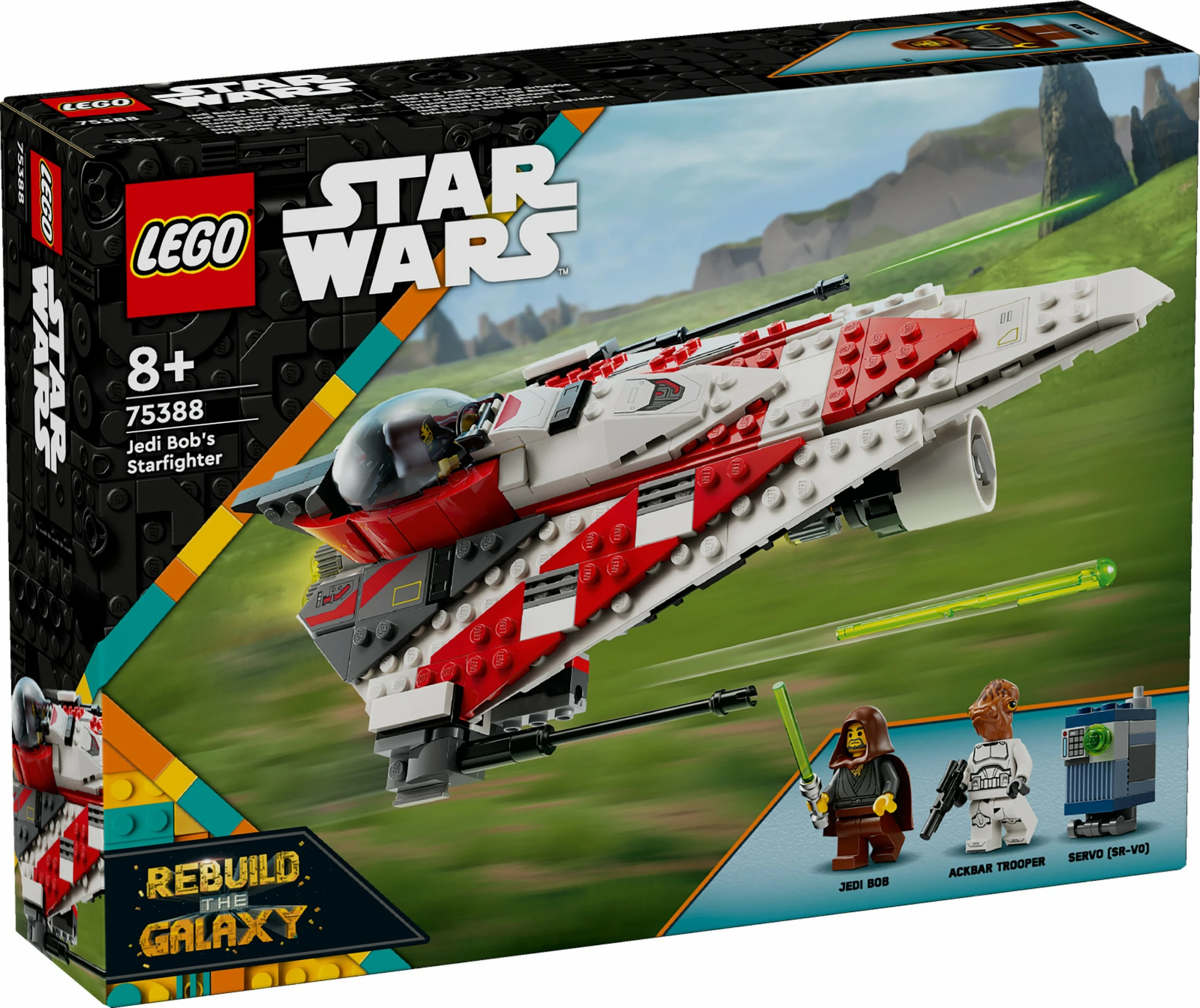 Set gradnje Jedi Bob's Starfighter, LEGO, 305 kosov, večbarven