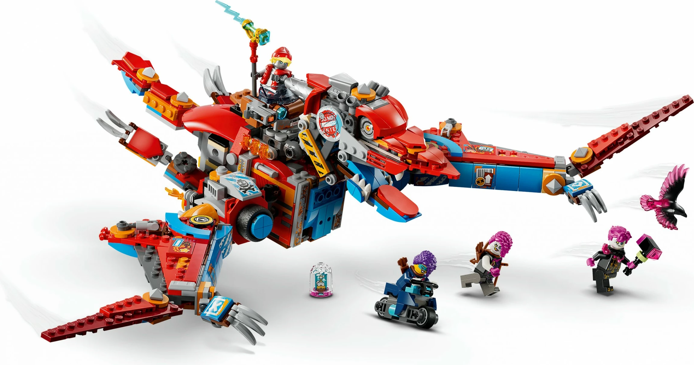 Gradbeni set Cooper's Dino-Mech C-Rex, LEGO DREAMZzz 71484, večbarven