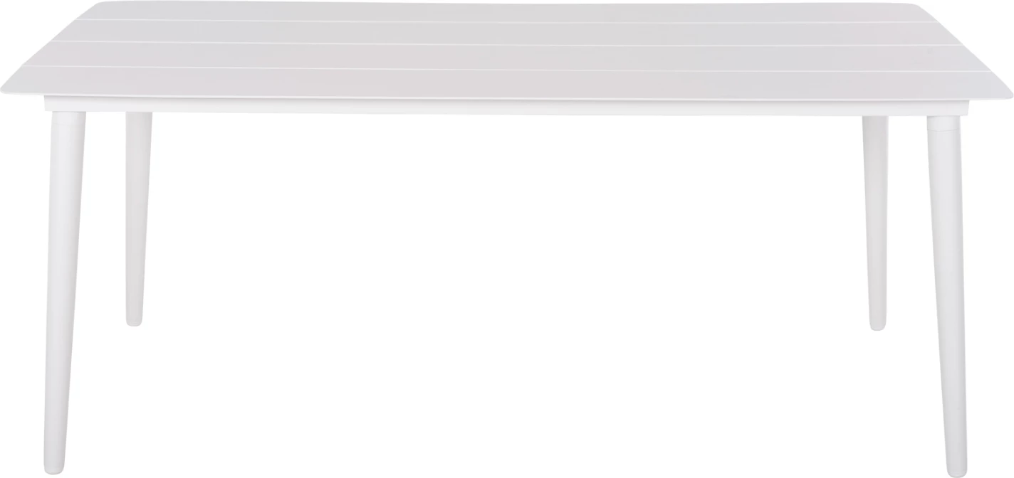 Aluminijasta pravokotna miza JEROM FH6058.01 bela 180x90x74Hcm