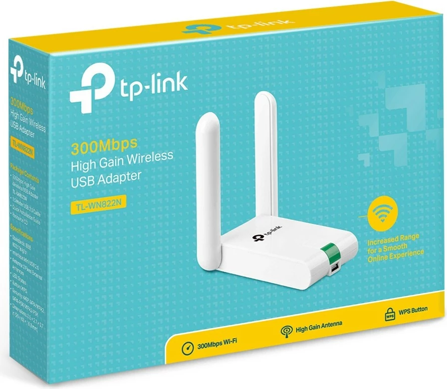 Wi-Fi adapter TP-Link TL-WN822N, Mini-USB, 300 Mbit/s, bel