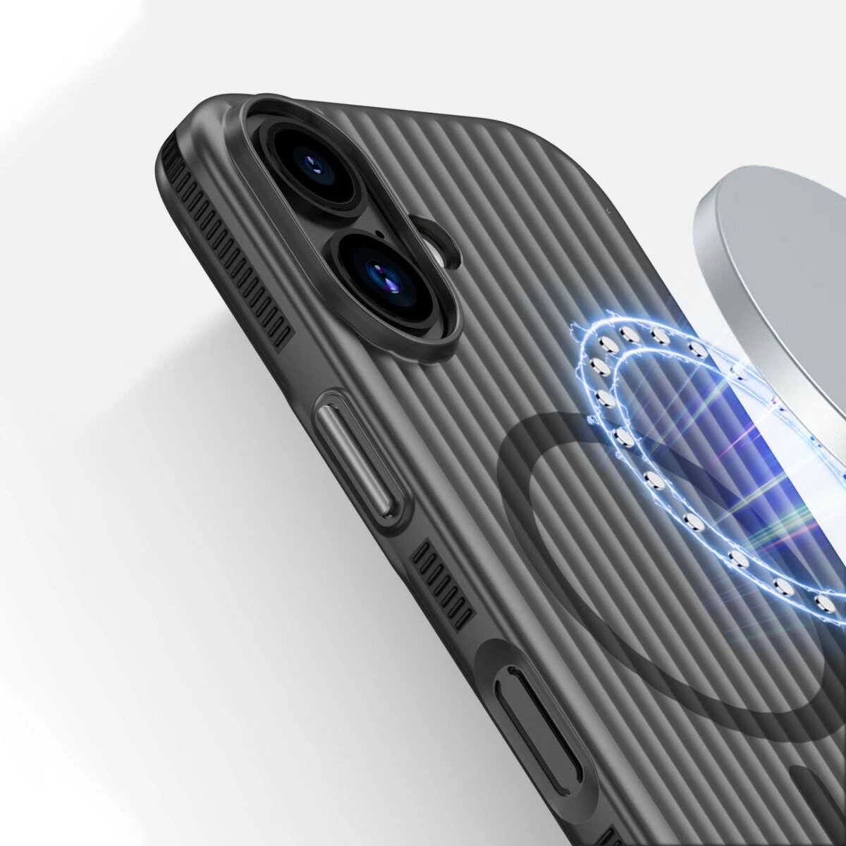 Ovitek za telefon MagSafe za iPhone 17, 4smarts Aero, črn