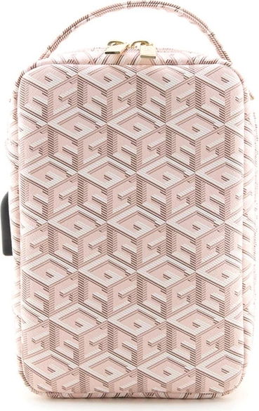 Organizacijska torbica Guess GCube Stripe, 23,5×15,5×6,5 cm, rožnata