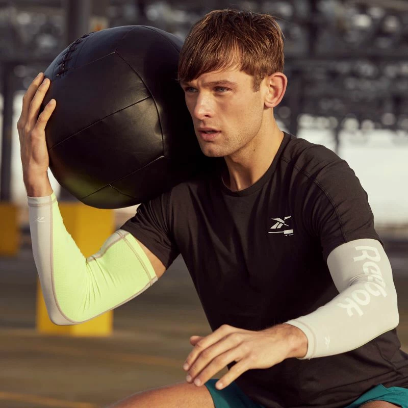 Kompresijske rokave za vadbo Activchill, Reebok, bele in modre