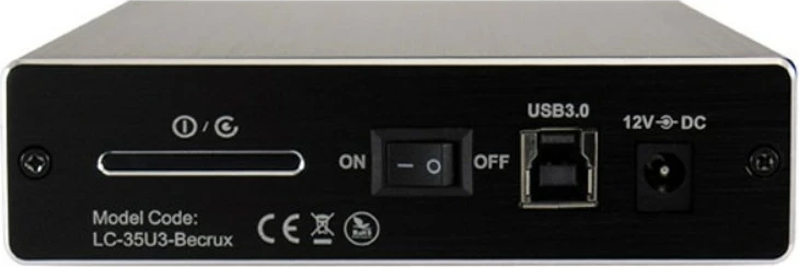 Zunanje ohišje za 3,5'' trdi disk LC-Power LC-35U3-Becrux, Serial ATA, črno