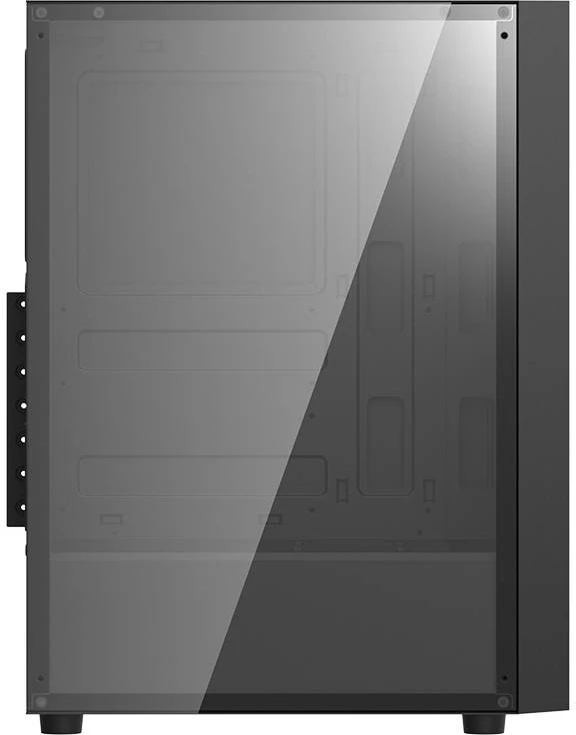 Računalniško ohišje, srednje (Mid Tower), s 3 ventilatorji, kaljeno steklo, črno, Darkflash A290