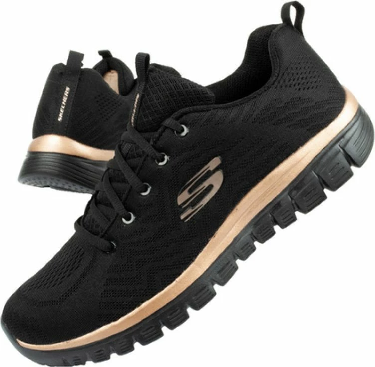 Superge za ženske Skechers, črne