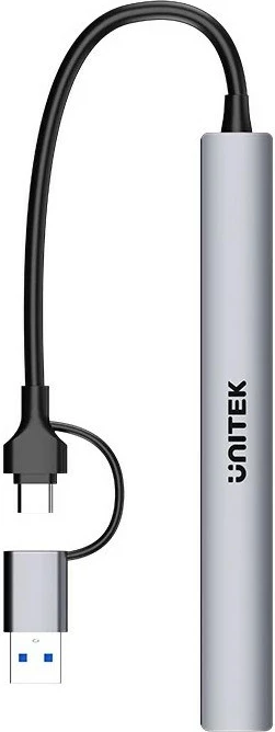 USB razdelilec UNITEK H1209AGY01, 7 vrat, sivo